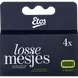 Etos 6-blads Navulmesjes Zwart 4 stuks