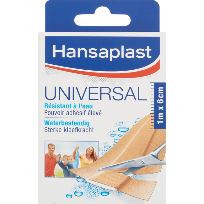 Hansaplast Universal Waterbestendige Pleisterstrips 1 M x 6 CM