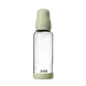 BIBS Babyfles Glas Medium Flow Silicone Sage incl. opvouwbaar trechtertje 240 ML