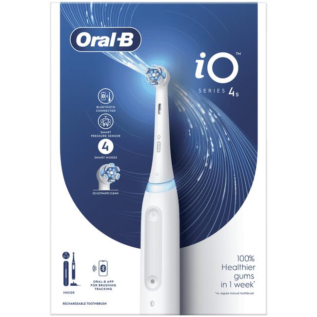 Oral-B iO 4S Wit Elektrische Tandenborstel By Braun