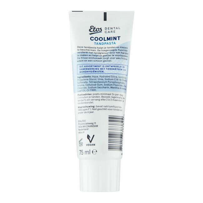 Etos COOLMINT Tandpasta Tube 75ml