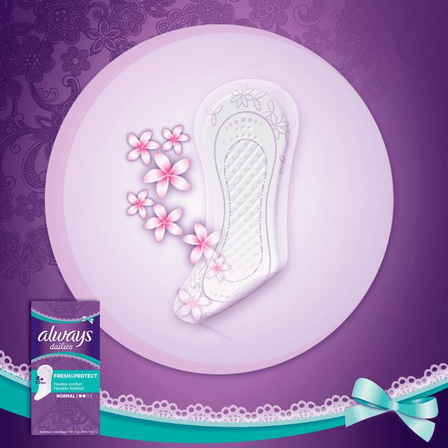 Always Daily Fresh Inlegkruisjes Normal 58 Stuks