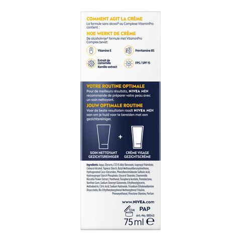 NIVEA MEN Sensitive Gezichtscrème SPF 15 75 ML