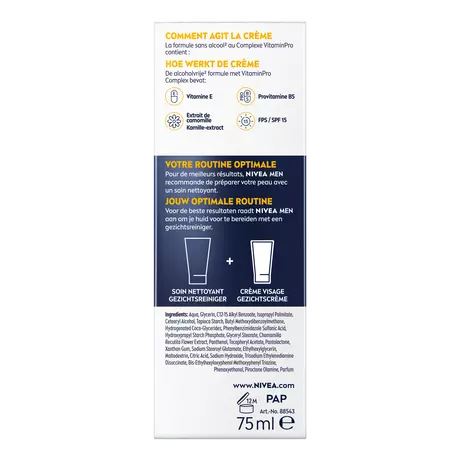 NIVEA MEN Sensitive Gezichtscrème SPF 15 75 ML