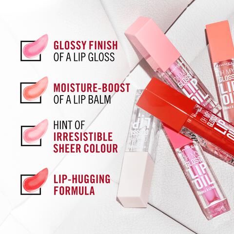 Rimmel Oh My Gloss! Lip Oil 004 Vivid Red