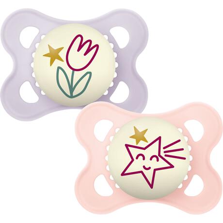 MAM Original Night 0-6M Pink 2 stuks