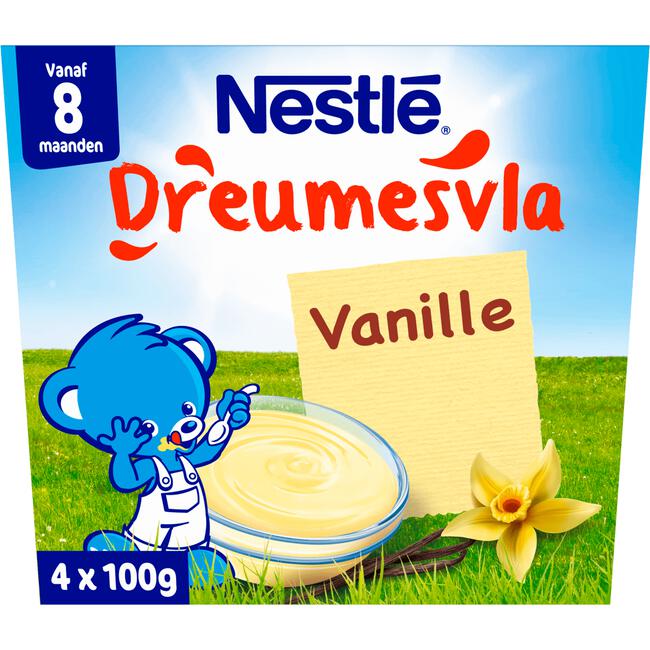 Nestlé Dreumesvla Vanille 8+ mnd Baby Toetje