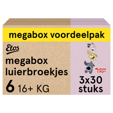 Etos Woezel & Pip Luierbroekjes Extra Large Megabox Voordeelpak Maat 6 16+ kg 90 stuks