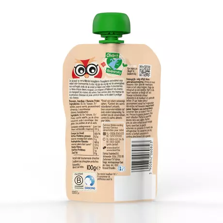 Olvarit Knijpfruit Banaan Aardbei 6+ Maanden 100 gram