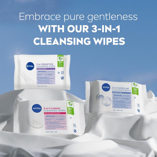 NIVEA Sensitive Reinigingsdoekjes 25 stuks