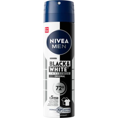 NIVEA MEN Black & White Invisible Original Deodorant Spray 150 ML
