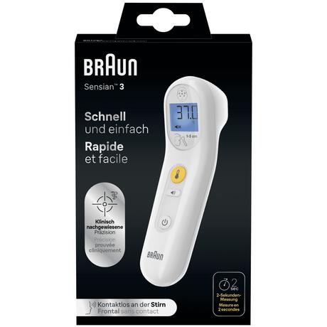 Braun sensian 3 contactloze voorhoofdthermometer