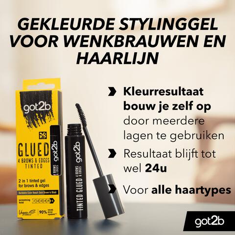Got2B Glued 4 Brows & Edges Zwart 16 ML