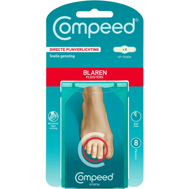 Het kantoor boom Mondwater Compeed Blarenpleister voor Tenen 8 Pleisters 8 EA | Etos