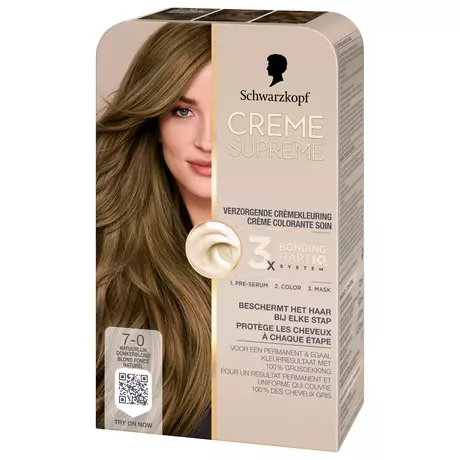 Schwarzkopf Creme Supreme Haarkleuring 7-0 Natuurlijk Donkerblond