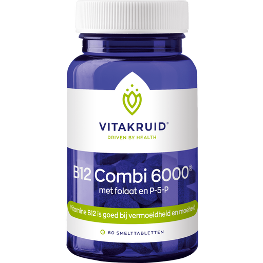 Vitakruid B12 Combi 6.000 Folaat P5P Smelttabletten 60 stuks