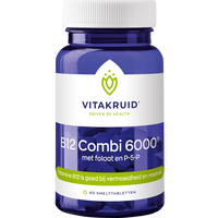 Vitakruid B12 Combi 6.000 Folaat P5P Smelttabletten 60 stuks