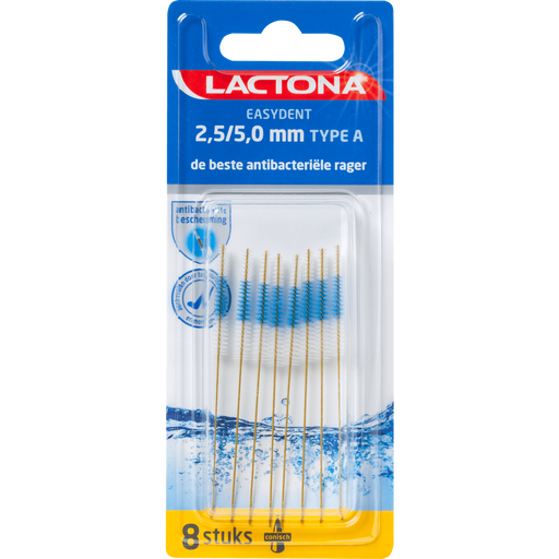 Lactona Easydent Ragers Type A 2,5/5,0 mm 8 stuks
