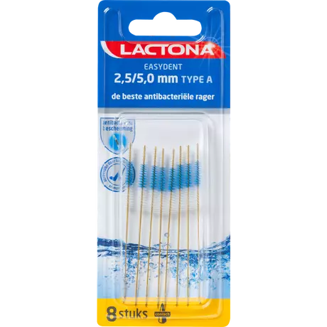 Lactona Easydent Ragers Type A 2,5/5,0 mm 8 stuks
