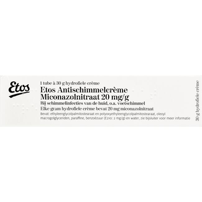Antischimmelcrème Miconazolnitraat 20 mg/g