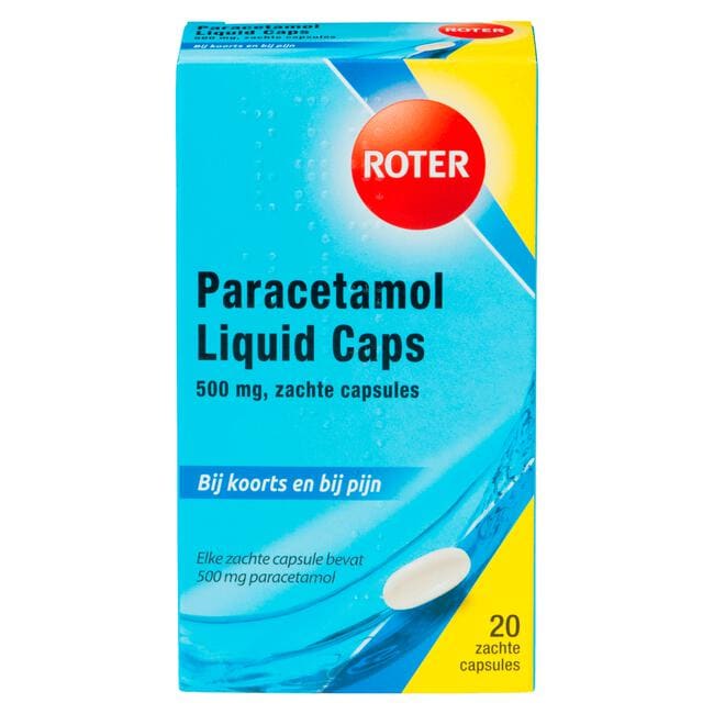 Roter Paracetamol Liquid Caps 500 mg 20 tabl
