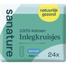 Sanature 100% Katoenen Inlegkruisjes Normaal Zakje 24 stuks