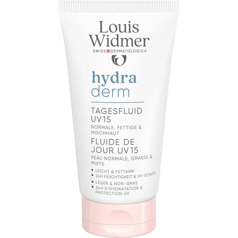 Louis Widmer Hydraderm Dag Fluide SPF15 Zonder Parfum 50 ML