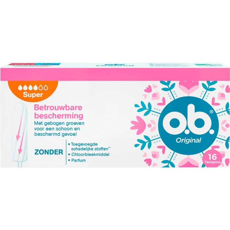 o.b.® Original Tampons Super 16 stuks
