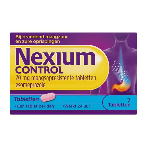Nexium Control 7 Tabletten Voor brandend maagzuur