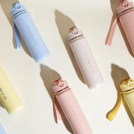 Cabau Lifestyle Bloom Bottle Stainless Steel - Beige