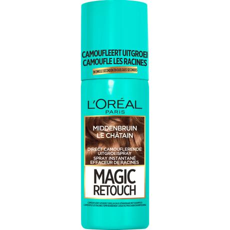 L'Oréal Paris Magic Retouch Camouflerende Uitgroeispray Middenbruin 75 ML