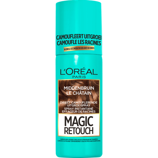 L'Oréal Paris Magic Retouch Camouflerende Uitgroeispray 3 Middenbruin 75 ML