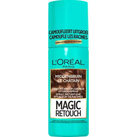 L'Oréal Paris Magic Retouch Camouflerende Uitgroeispray 3 Middenbruin 75 ML