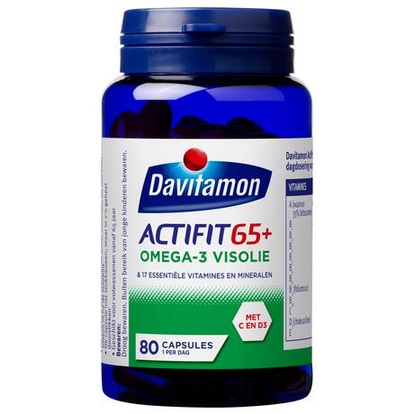 Davitamon Actifit 65+ Omega 3 Visolie Capsules