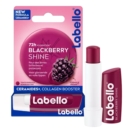 Labello Blackberry Shine 72u Hydratatie Lippenbalsem