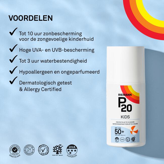 P20 Suncare For Kids Zonnebrand SPF50+ 200 ML