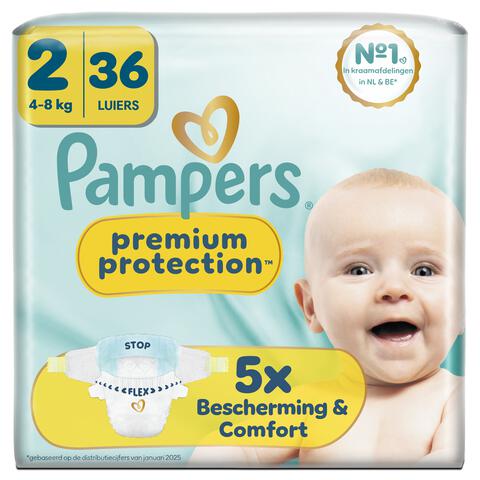 Pampers Premium Protection Luiers Maat 2 4-8 kg 36 stuks