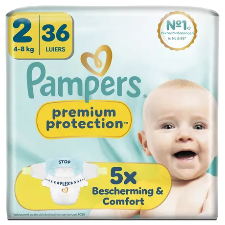 Pampers Premium Protection Luiers Maat 2 4-8 kg 36 stuks