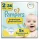 Pampers Premium Protection Luiers Maat 2 4-8 kg 36 stuks
