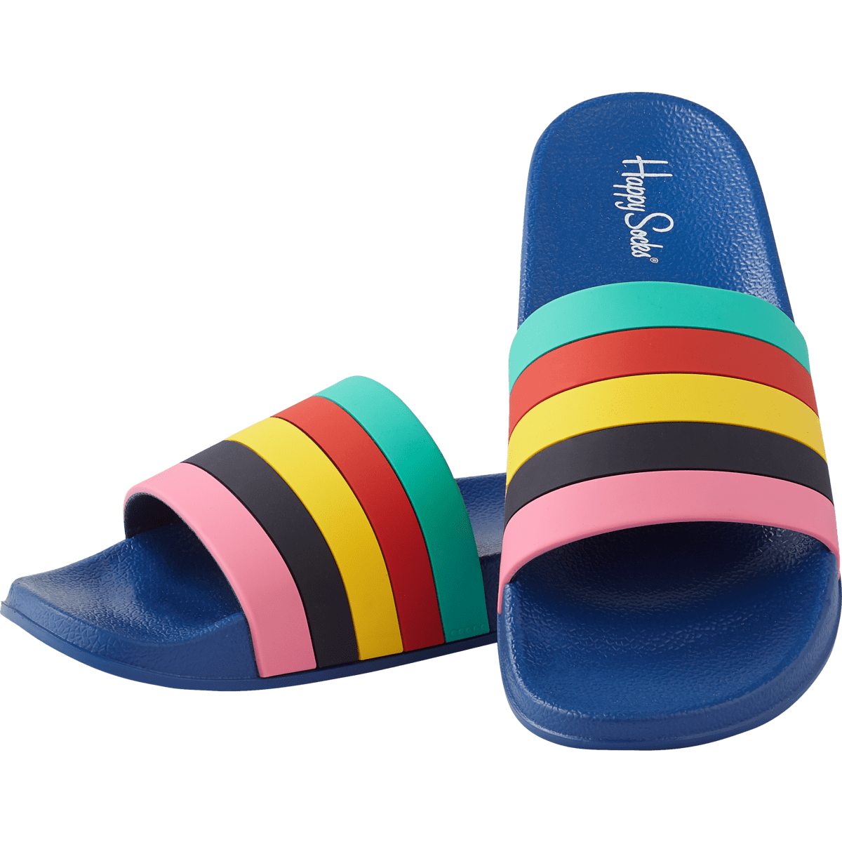 happy socks pool slider stripes