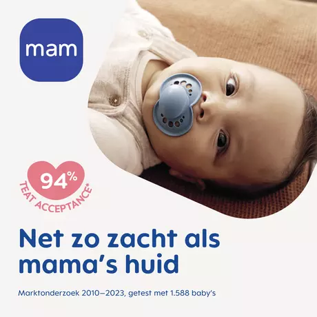 MAM Original Fopspeen Night 6-16 Maanden Blauw 2 stuks&nbsp;
