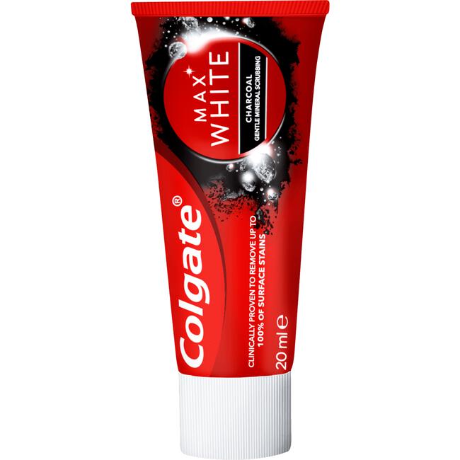 Colgate Max White Charcoal Tandpasta Mini 20 ML