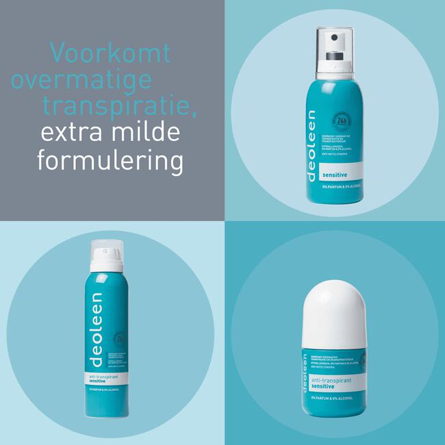 Deoleen Sensitive Anti-Transpirant Deodorant Pompspray 75 ML