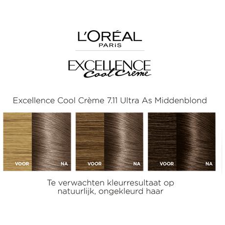 L'Oréal Paris Excellence Cool Creams Permanente Haarverf 7.11 Ultra Ash Blond