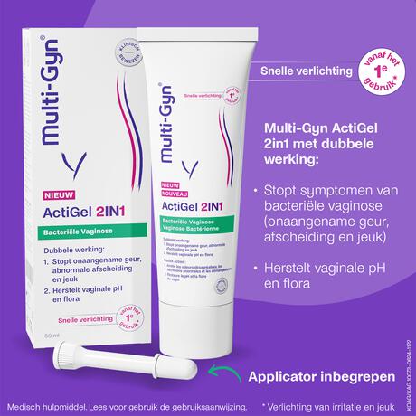 Multi-Gyn ActiGel 2in1 bij bacteriële vaginose 50ml