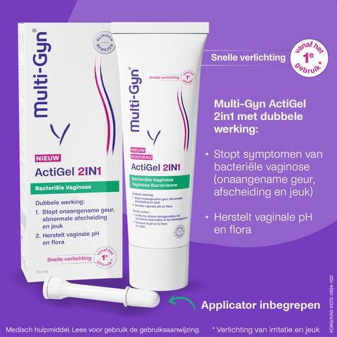 Multi-Gyn ActiGel 2in1 bij bacteriële vaginose 50ml