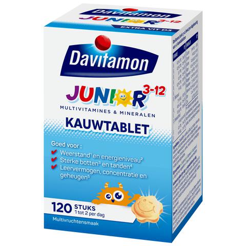 Davitamon Junior 3+ Kauwvitamines Multifruit