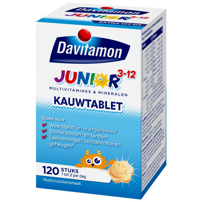 Davitamon Junior 3+ Kauwvitamines Multifruit