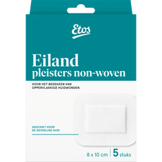 Etos Eiland Pleisters 8 x 10 CM 5 Pleisters