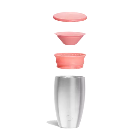 Munckin Drinkbeker Miracle Sippy Cup Roestvrij Staal Roze 296 ML